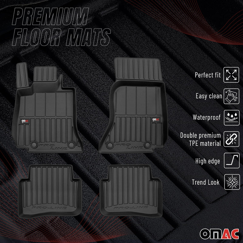 2022-2024 Mercedes C Class W206 Sedan Premium Floor Mats Liners Full Set All Weather Heavy Duty