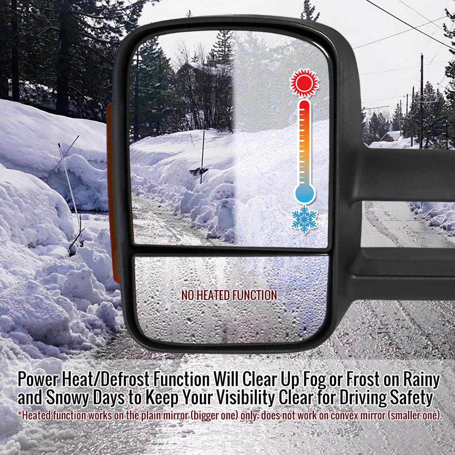 2007-2014 Chevy Silverado/Suburban/Tahoe Heated Towing Mirrors Smoke &Signal