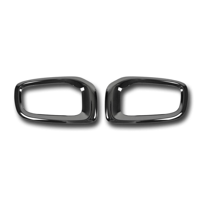 Fog Light Lamp Bezel Cover for Jeep Renegade 2015-2018 Steel Dark 2 Pcs