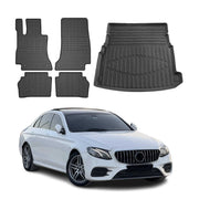 2017-2023 Mercedes E Class W213 Sedan Floor Mats & Cargo Liner Full Set All Weather