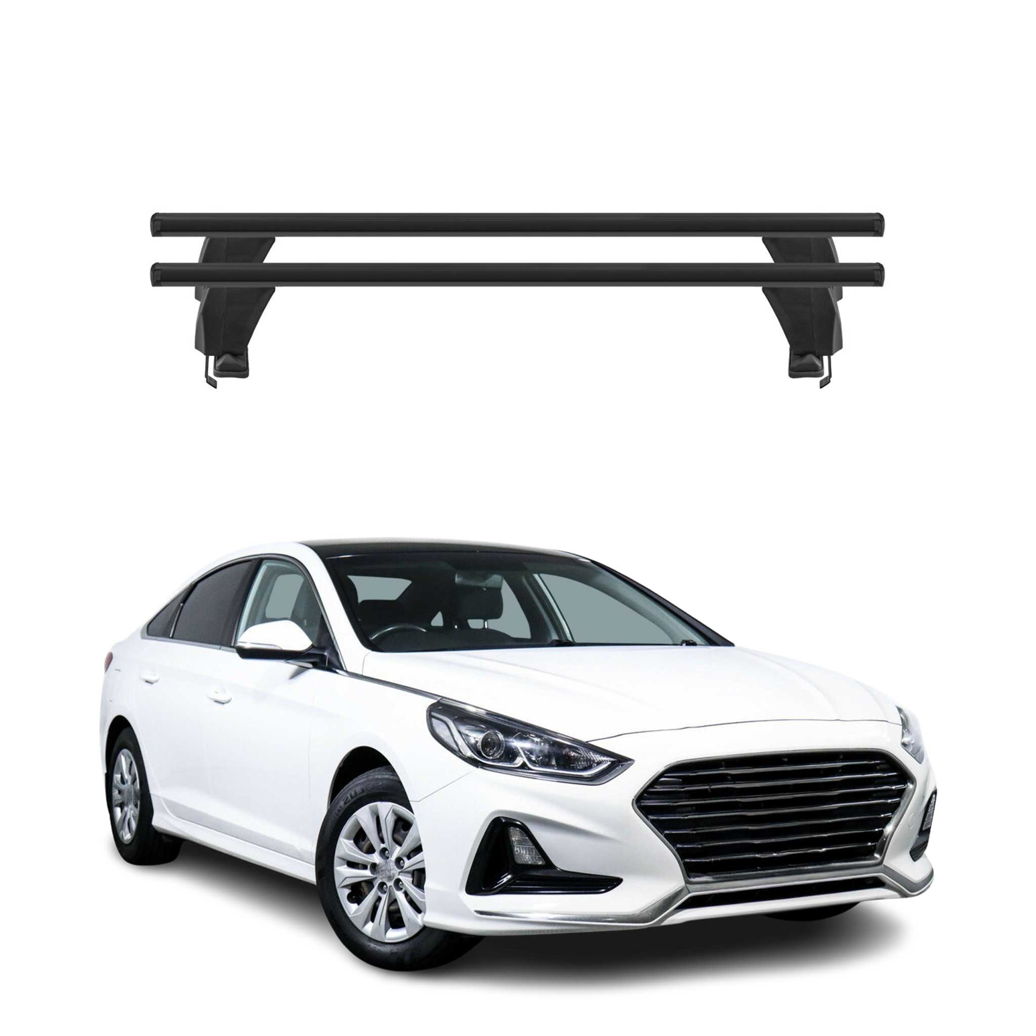 2015-2019 Hyundai Sonata Roof Rack Cross Bars Black