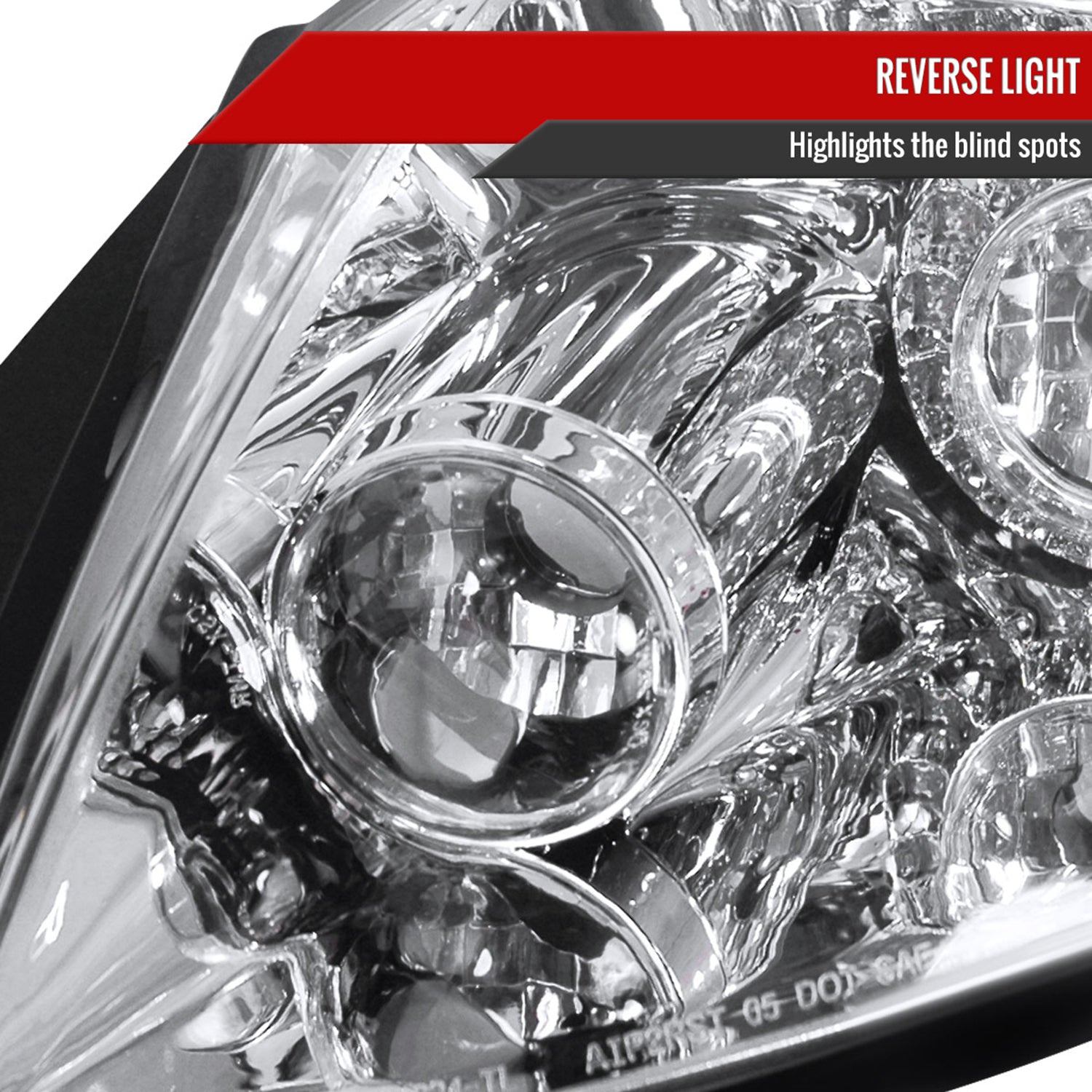 2006-2011 Mitsubishi Eclipse LED Tail Lights Chrome Housing/Clear Lens