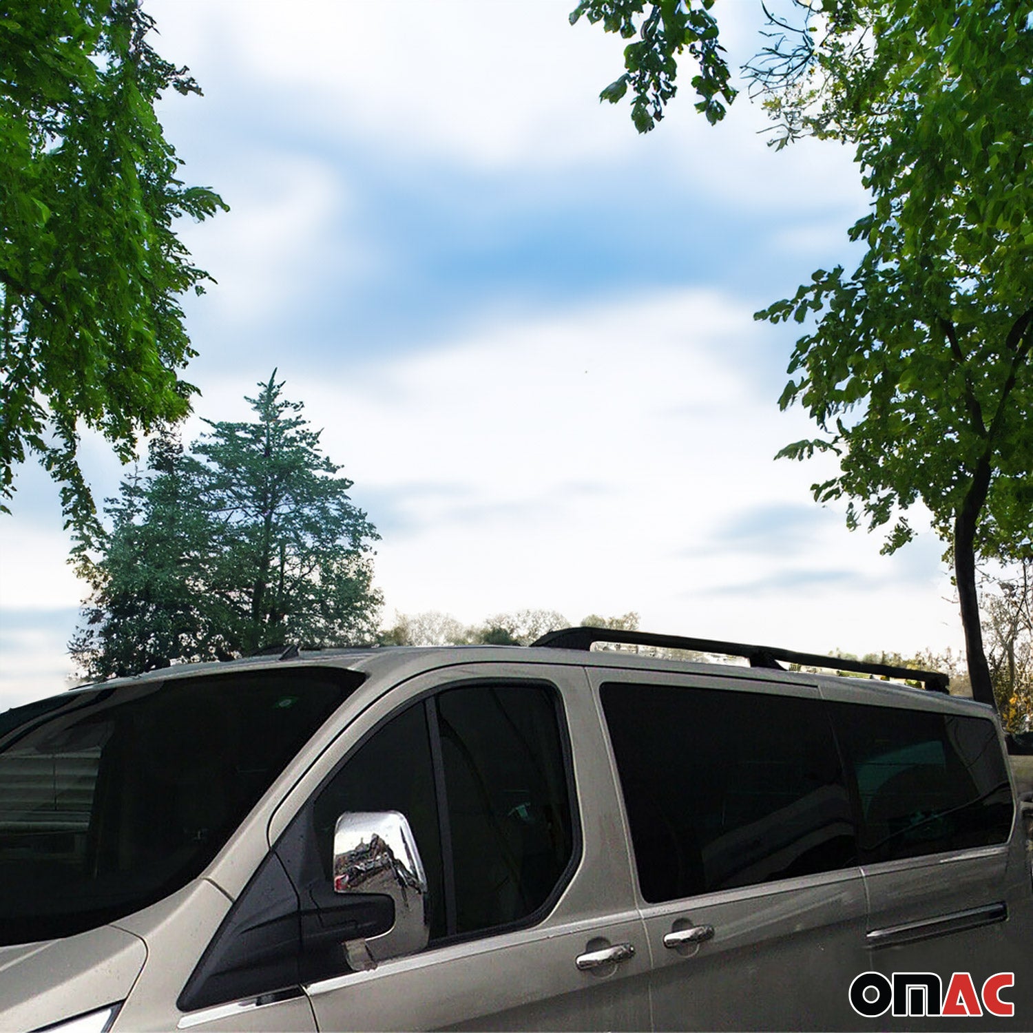 2015-2025 Ford Transit L1 SWB Roof Rack Rails Side Rails Black