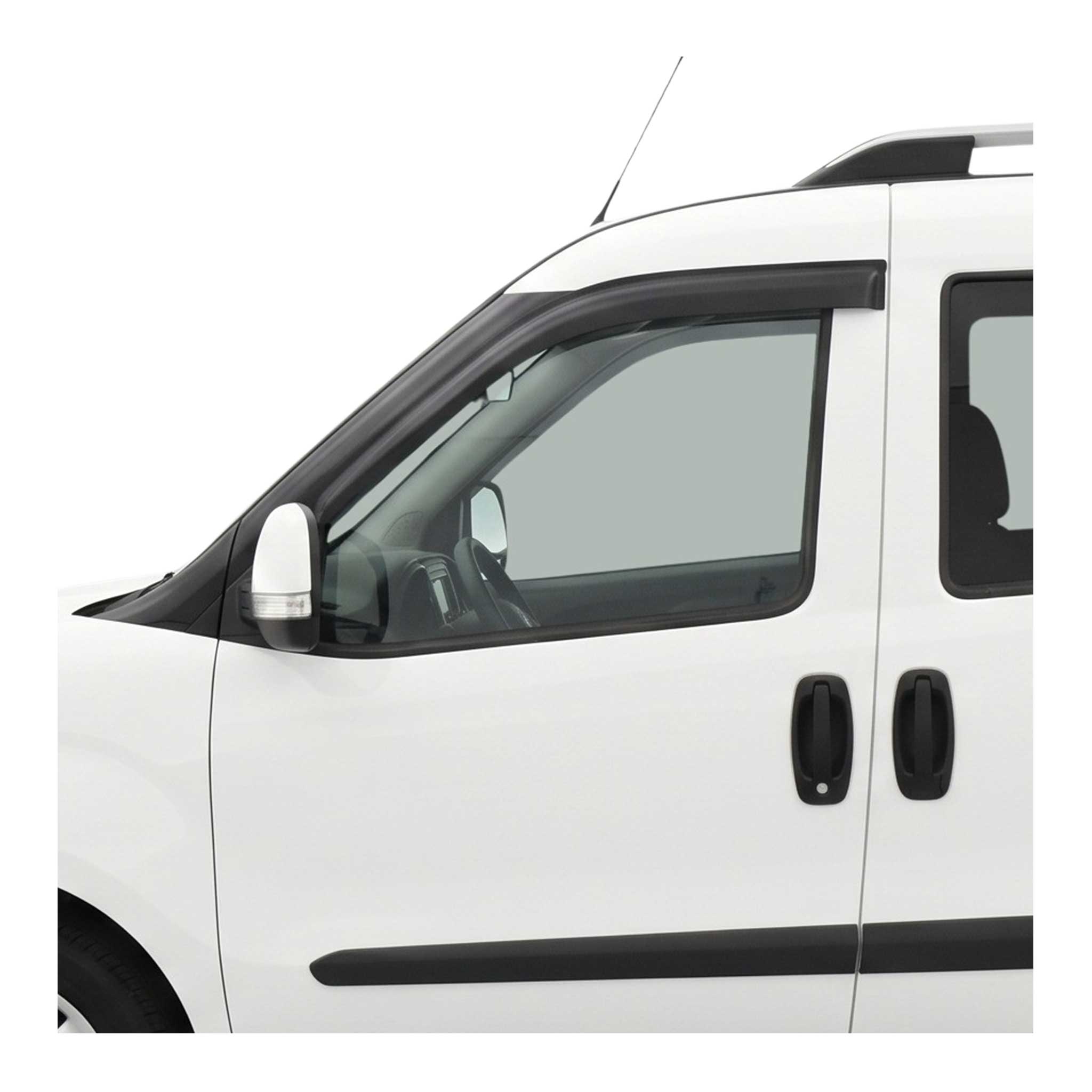2015-2022 RAM ProMaster City Window Visor Vent Rain Deflector 2Pcs Smoke
