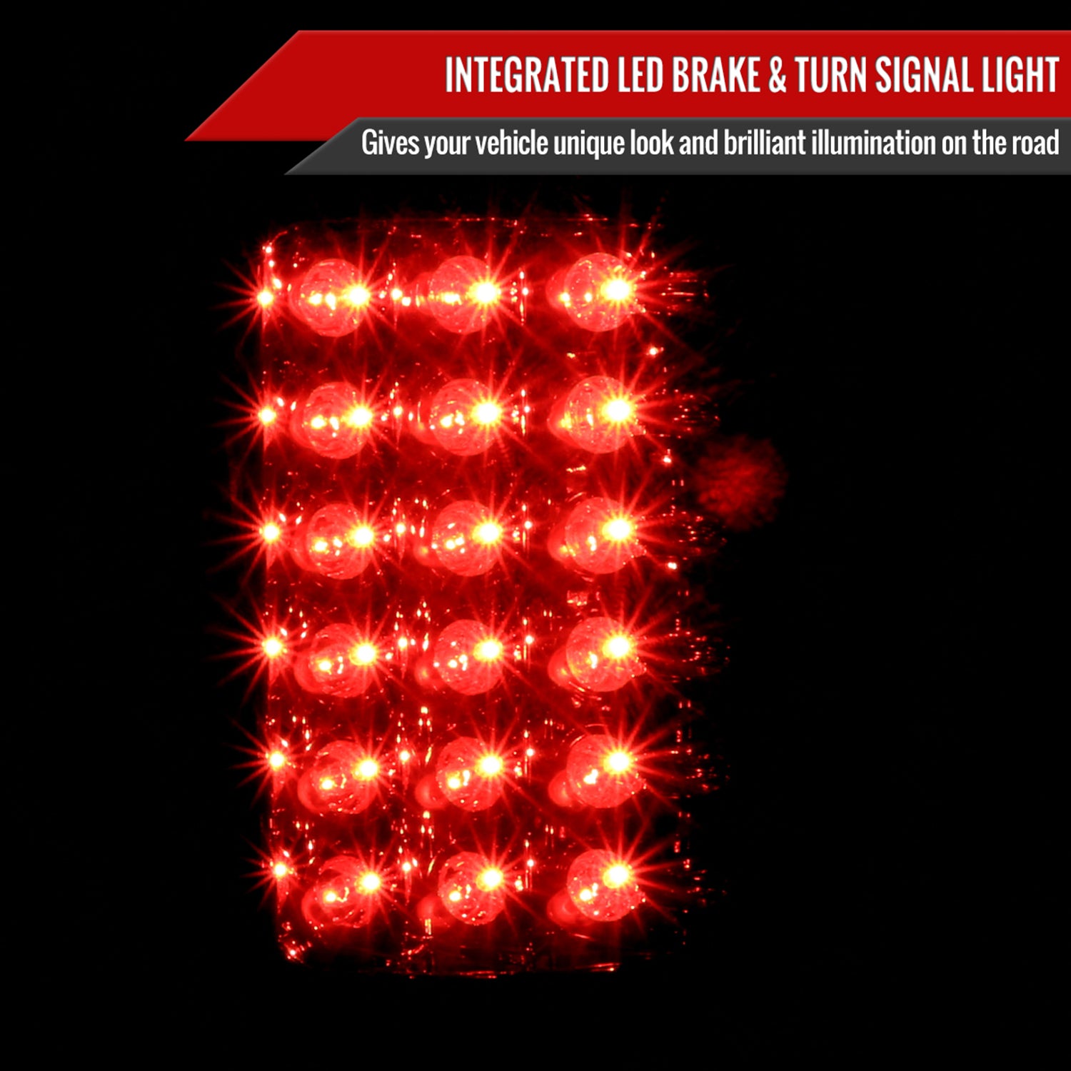 2007-2009 Dodge RAM LED Tail Lights Chrome Housing/Smoke Lens