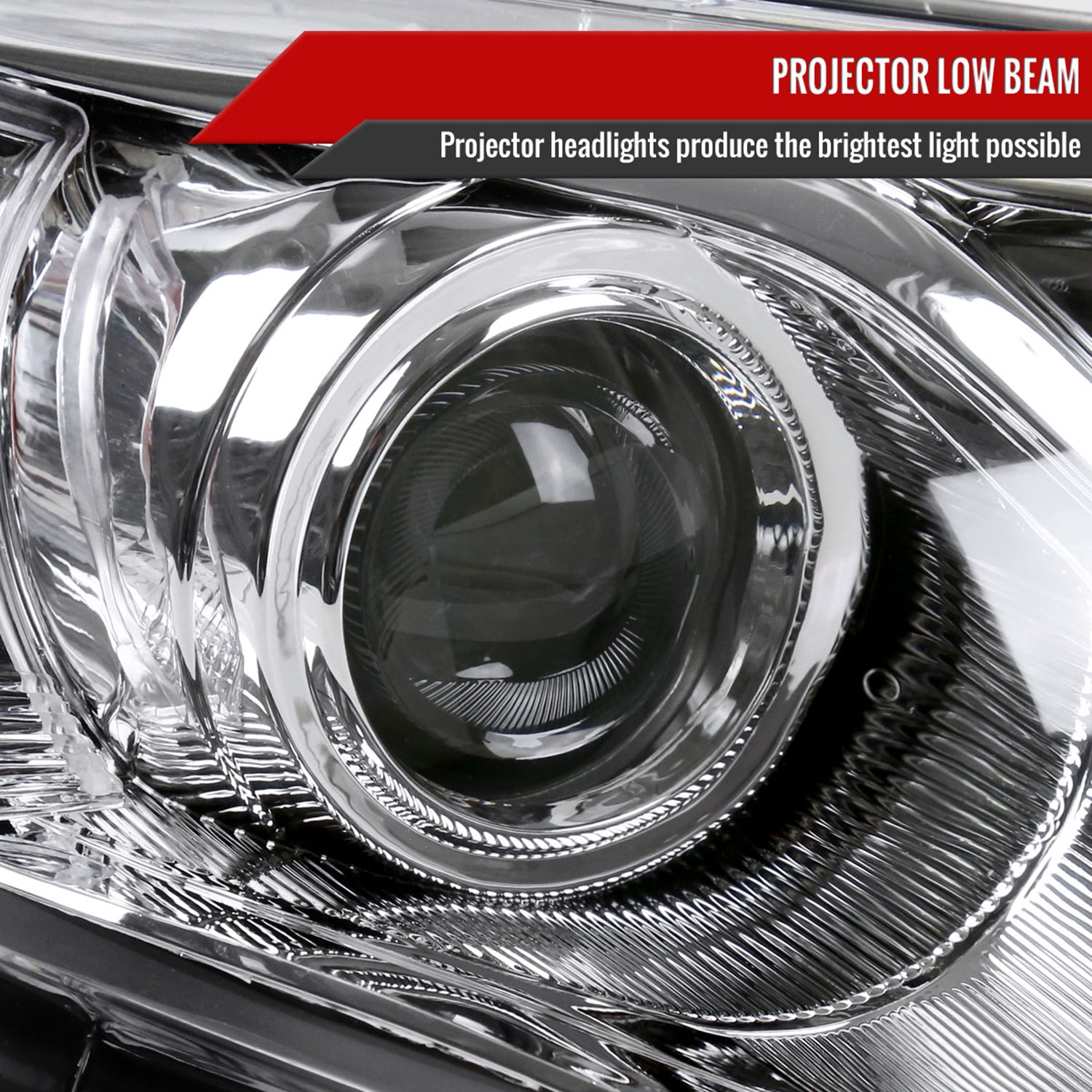 2012-2014 Toyota Camry Headlights Amber Reflectors Passenger Side Chrome