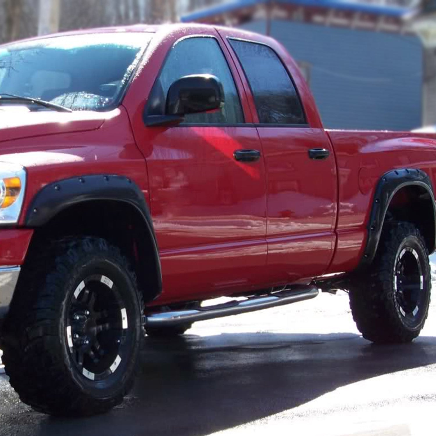 2002-2009 Dodge RAM 1500/2500/3500 Smooth Rivet Style Fender Flares