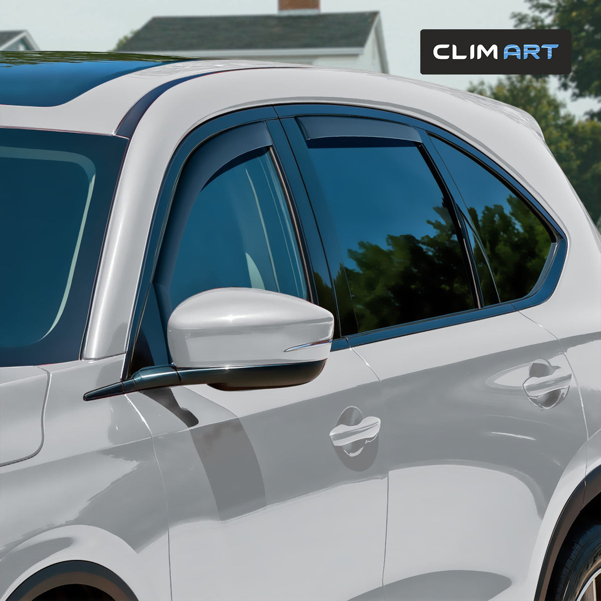 Clim Art Wind Deflectors for Acura MDX 2022-2026 In-channel Dark Smoke 4Pcs