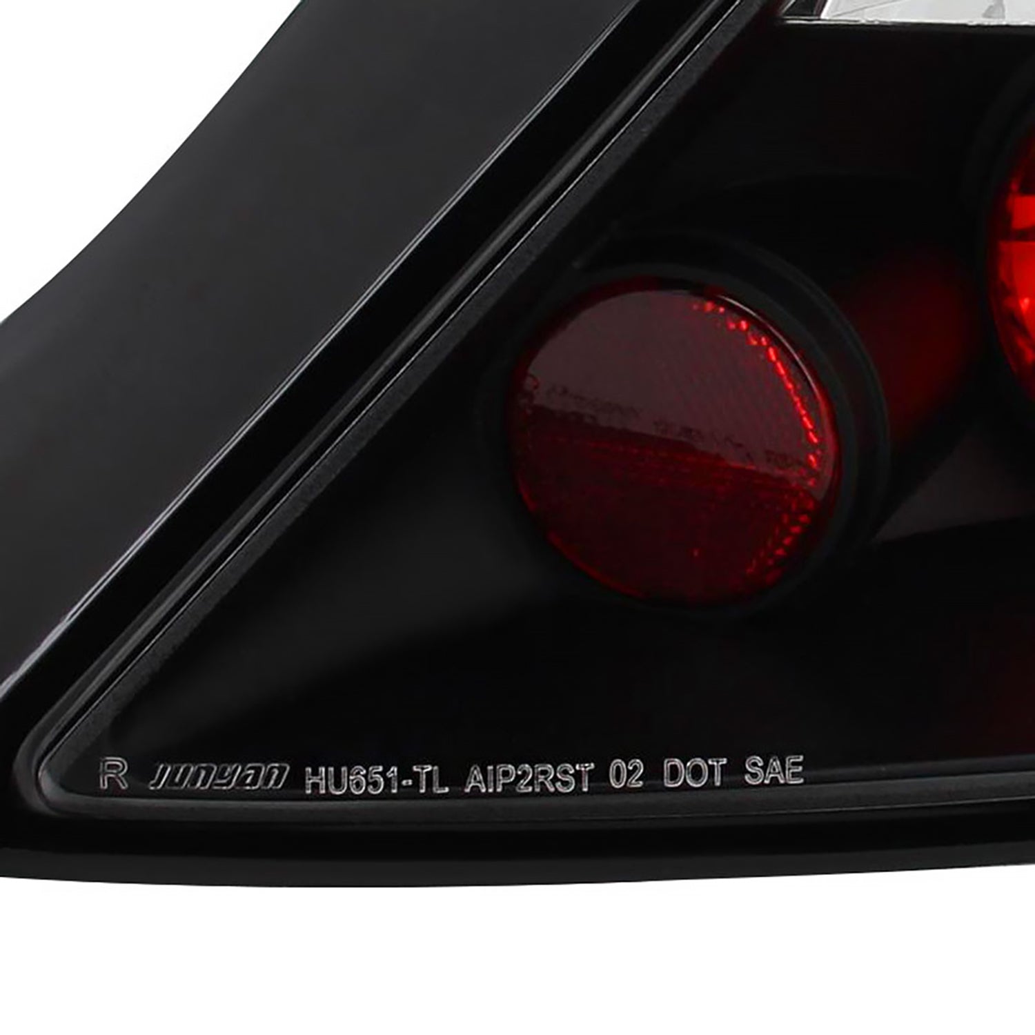 2006-2011 Honda Civic Coupe Tail Lights Matte Black Housing/Clear Lens