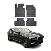 2018-2026 Volvo XC60 Floor Mats Liners Full Set All Weather Rubber Black