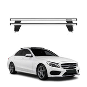 2015-2021 Mercedes C Class W205 Sedan Roof Rack Cross Bars Silver