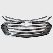2018-2021 Chevrolet Traverse Grille Overlay Gloss Black 4Pcs ABS Plastic