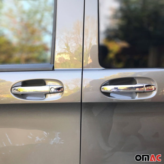 Car Door Handle Cover Protector for Mercedes Metris 2016-2024 Keyless Steel 10x