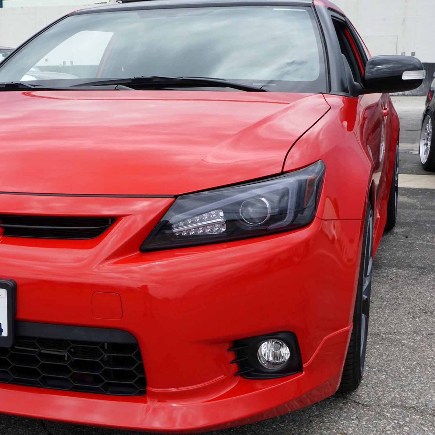 2011-2013 Scion tC LED Bar Projector Headlights LED Turn Signal Lights Black