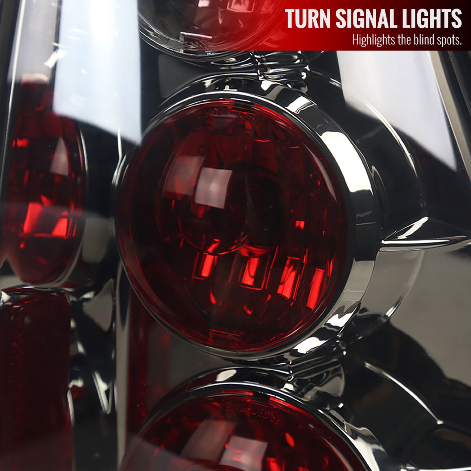 2003-2005 Toyota 4Runner Tail Lights Chrome Housing/Smoke Lens