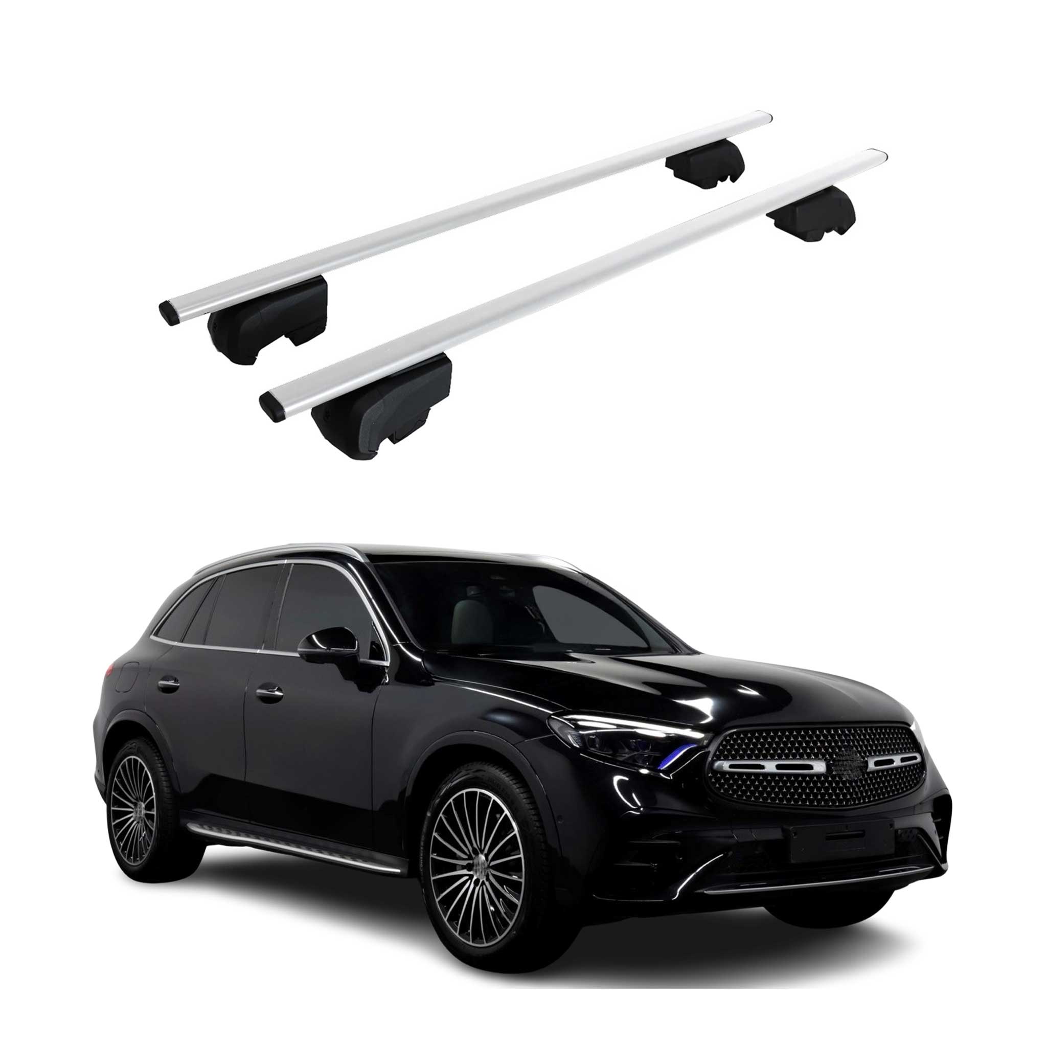 2023-2026 Mercedes GLC Class X254 Roof Rack Cross Bars Silver