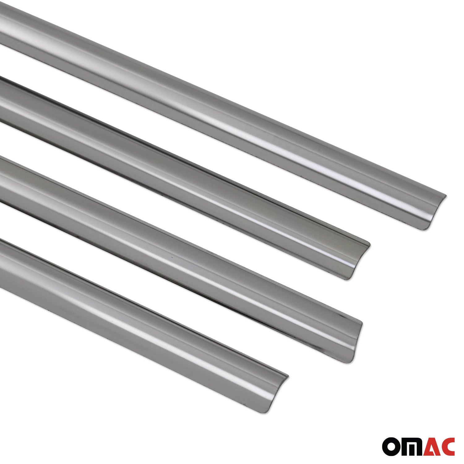 2014-2019 Ford Transit Connect Window Molding Trim Streamer Stainless Steel Silver 4x