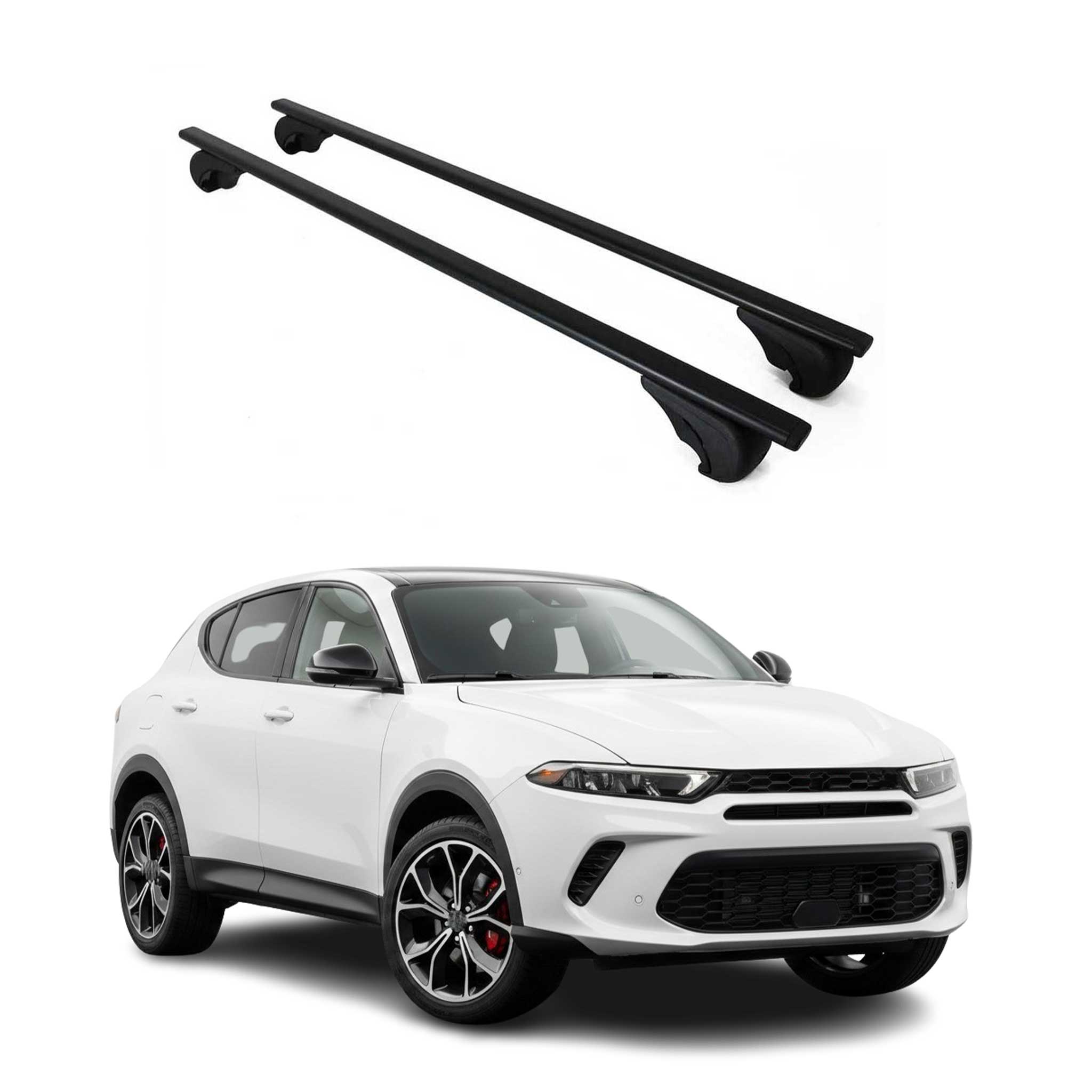 2023-2025 Dodge Hornet Roof Rack Cross Bars Luggage Carrier Black 2 Pcs