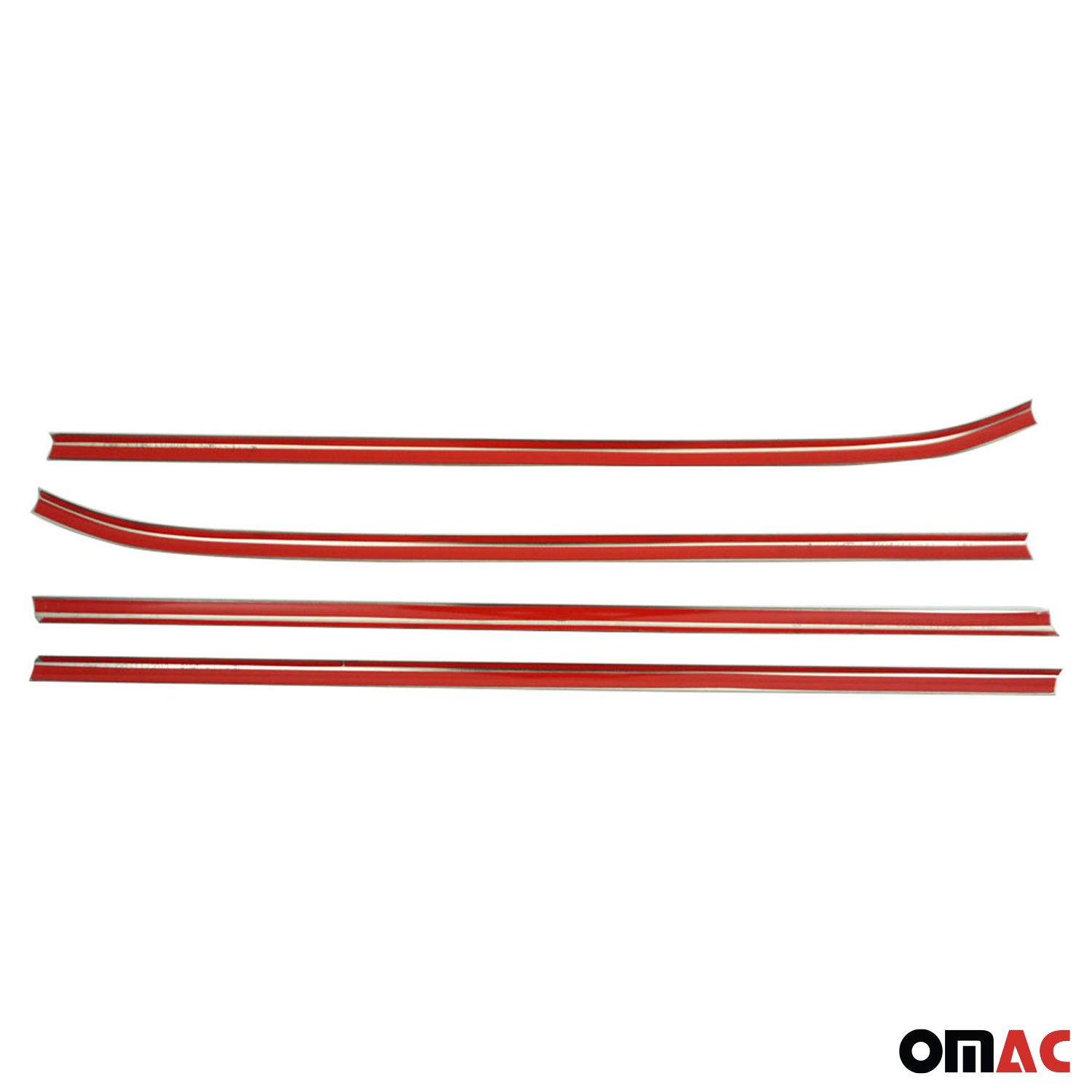 2009-2012 Hyundai Elantra Touring Window Molding Trim Streamer Stainless Steel Silver 4 Pcs