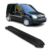 2010-2013 Ford Transit Connect Short Running Boards Side Steps Silver & Black