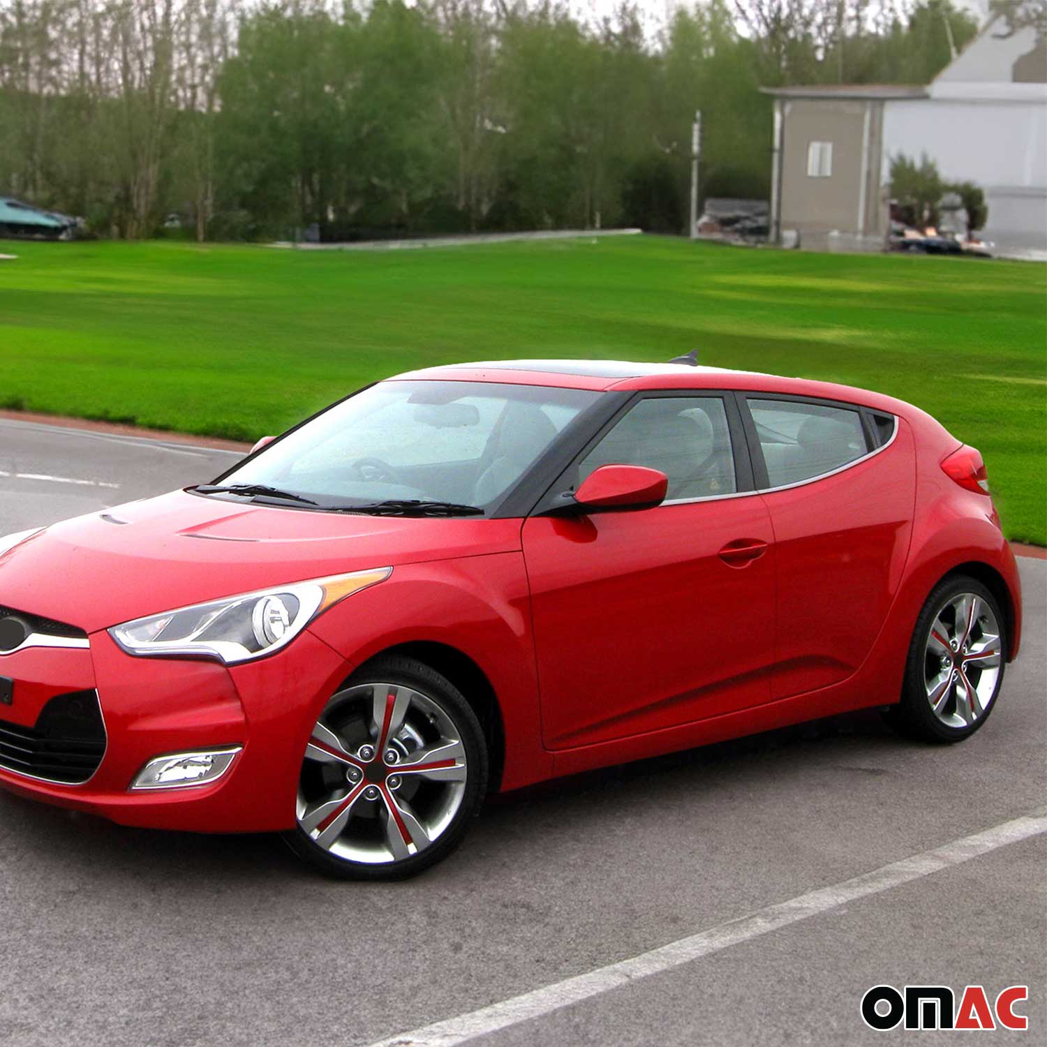 Window Molding Trim Streamer for Hyundai Veloster 2012-17 Stainless Steel Glossy