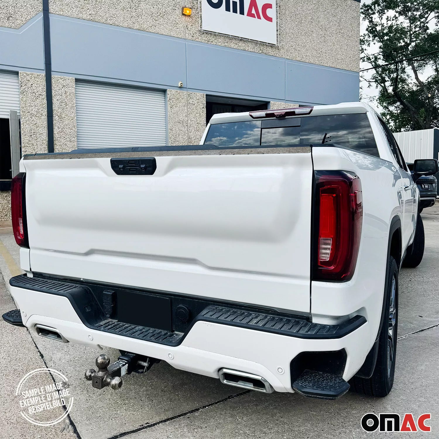 2014-2019 Chevrolet Silverado 1500 2500 3500 Upper Trunk Molding Trim Stainless Steel Silver 1Pc