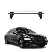 Top Roof Racks Cross Bars Luggage Carrier for Genesis G80 2017-2020 Alu Gray 2x