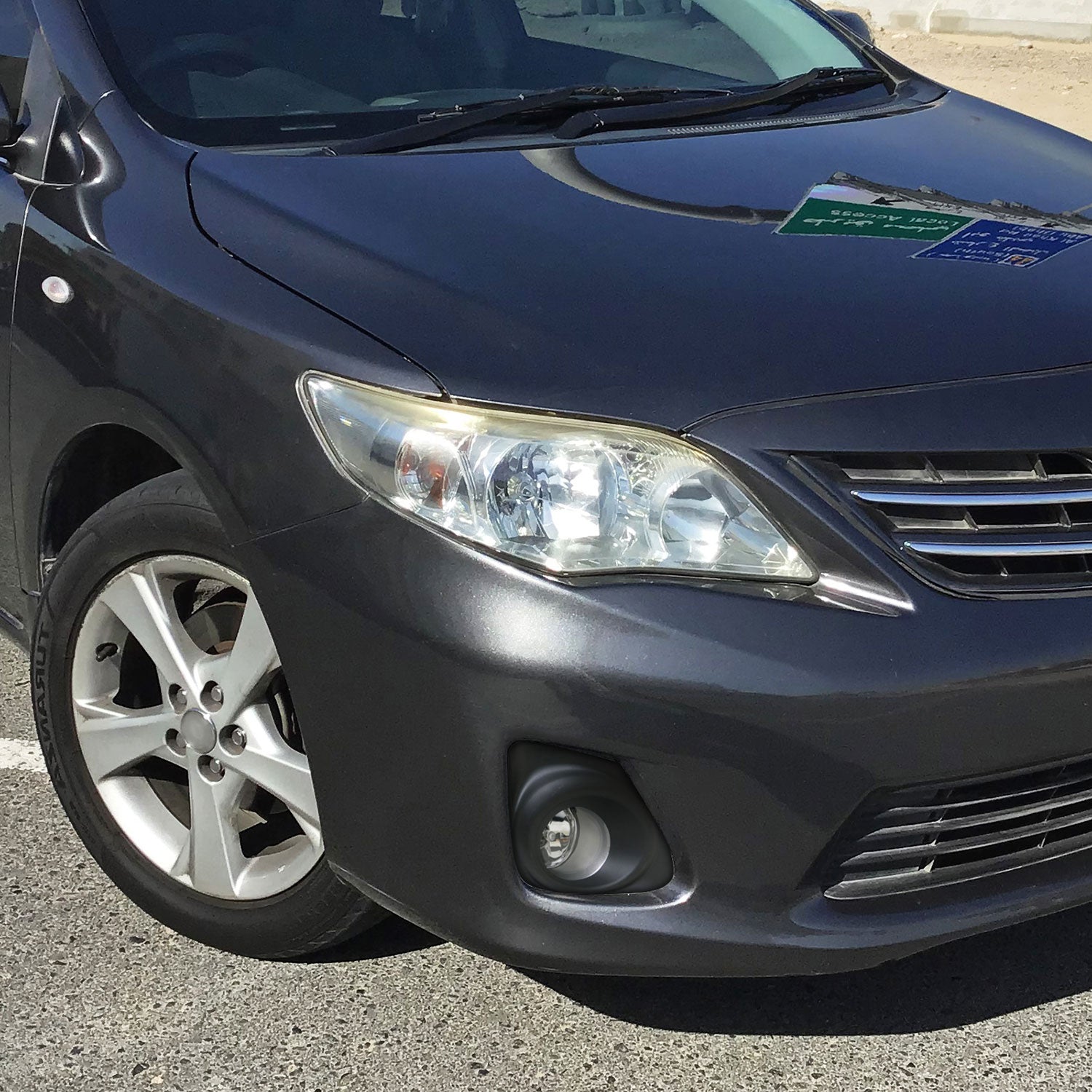 2011-2013 Toyota Corolla H11 Fog Lights Kit Chrome Housing/Clear Lens