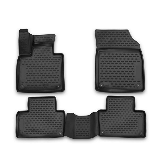 OMAC Floor Mats Liner for Volvo XC90 2016-2024 Black TPE All-Weather 4 Pcs