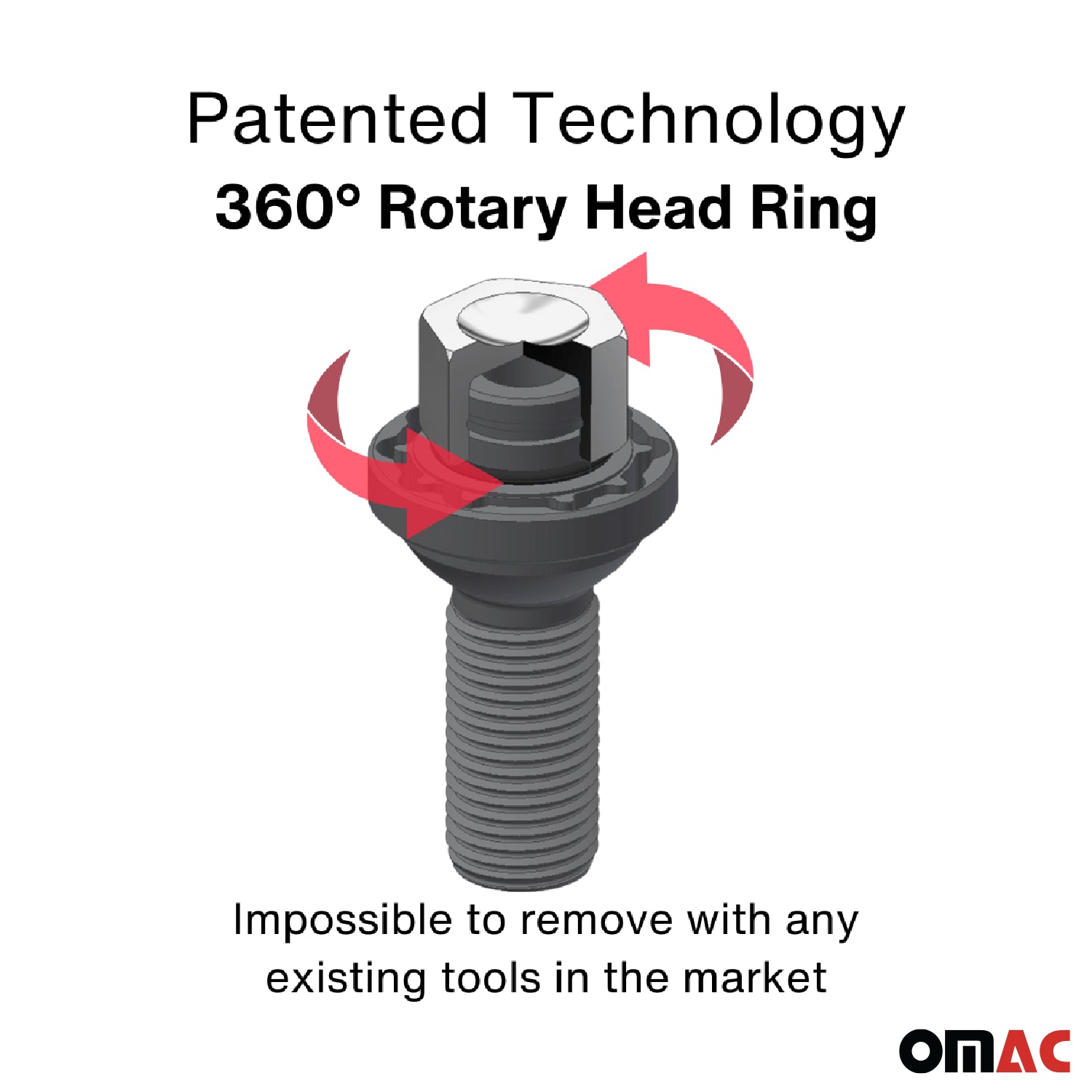 Wheel Lock Kit for Mercedes SLK-Class M14X1.5 Bolt Chromed 4Locks & 1Key