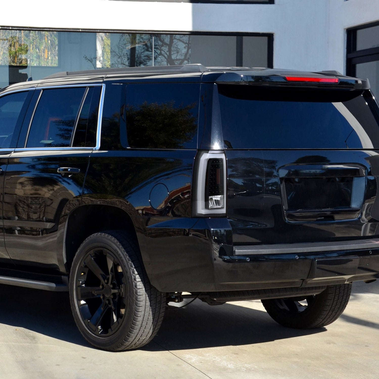 2015-2020 Chevy Tahoe/Suburban LS LT LTZ LED Tail Lights Matt Black/Clear