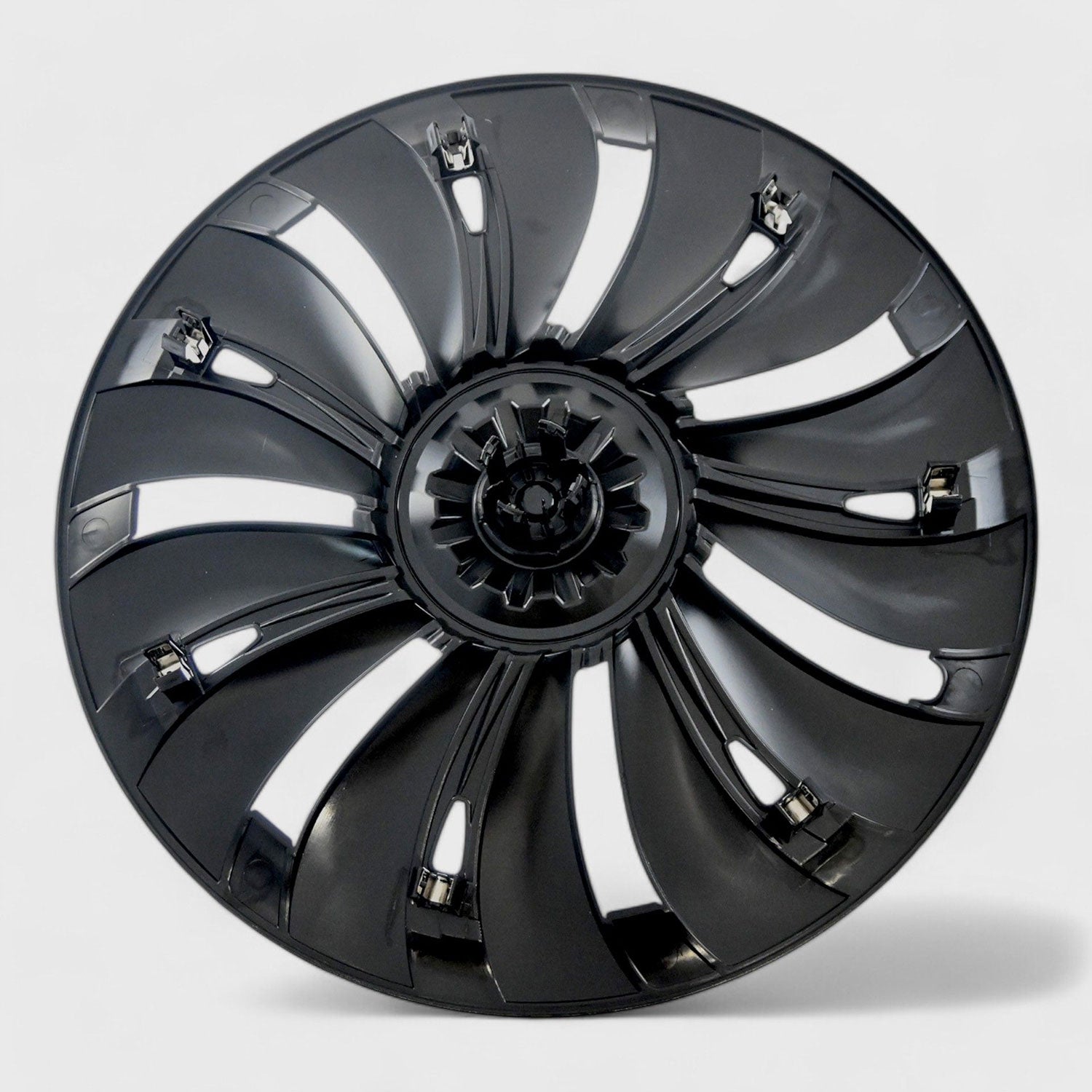 2020-2024 Tesla Y Wheel Cover Hubcaps Gloss Black 4Pcs ABS Plastic