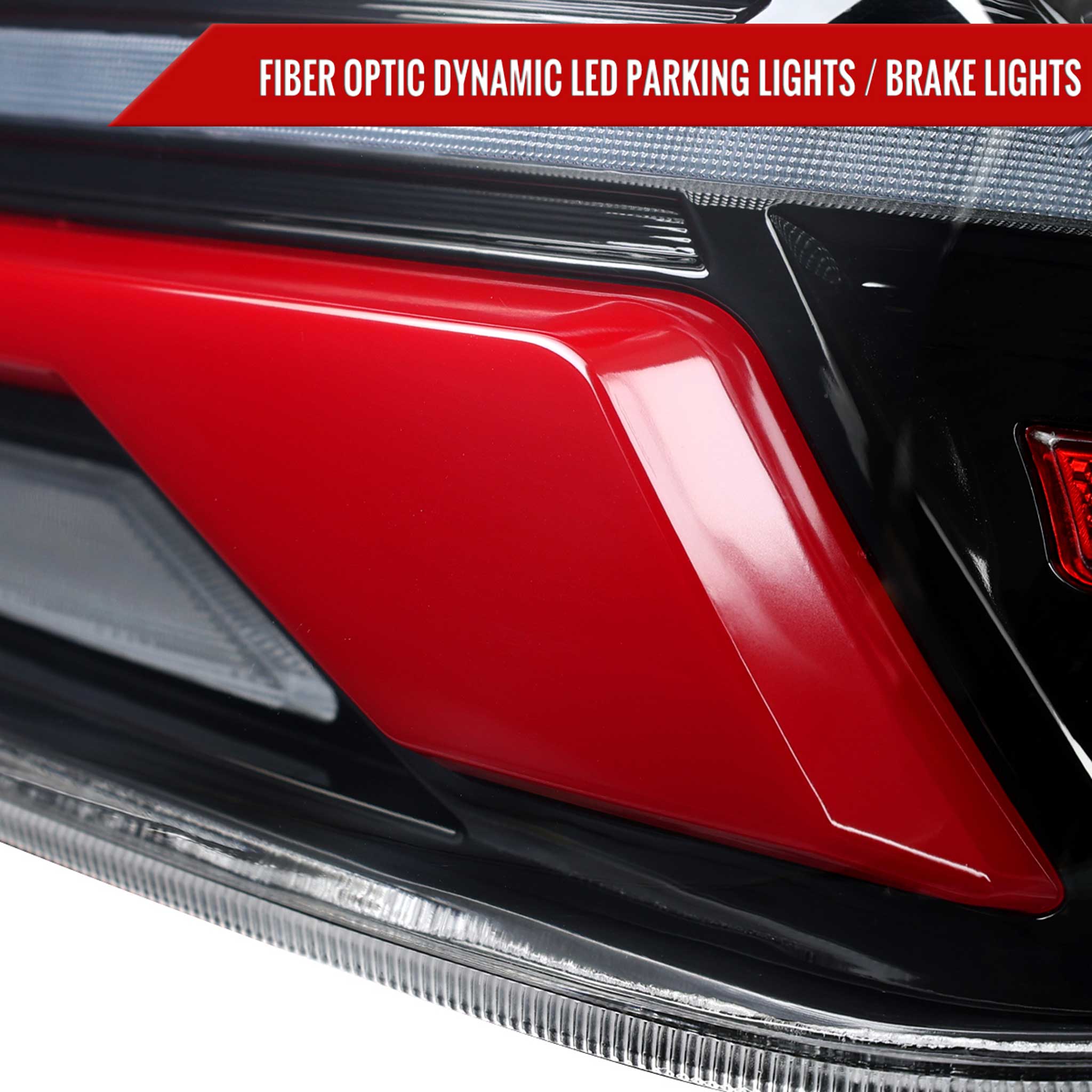 For Subaru WRX STi 015-2021 LED Tail Light Sequential Glossy Black Clear Brake Reverse Marker Strip