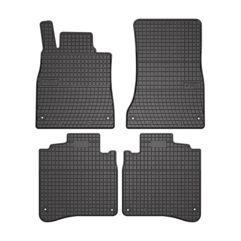 2014-2020 Mercedes S Class W222 Long Floor Mats Liners Full Set All Weather Rubber Black