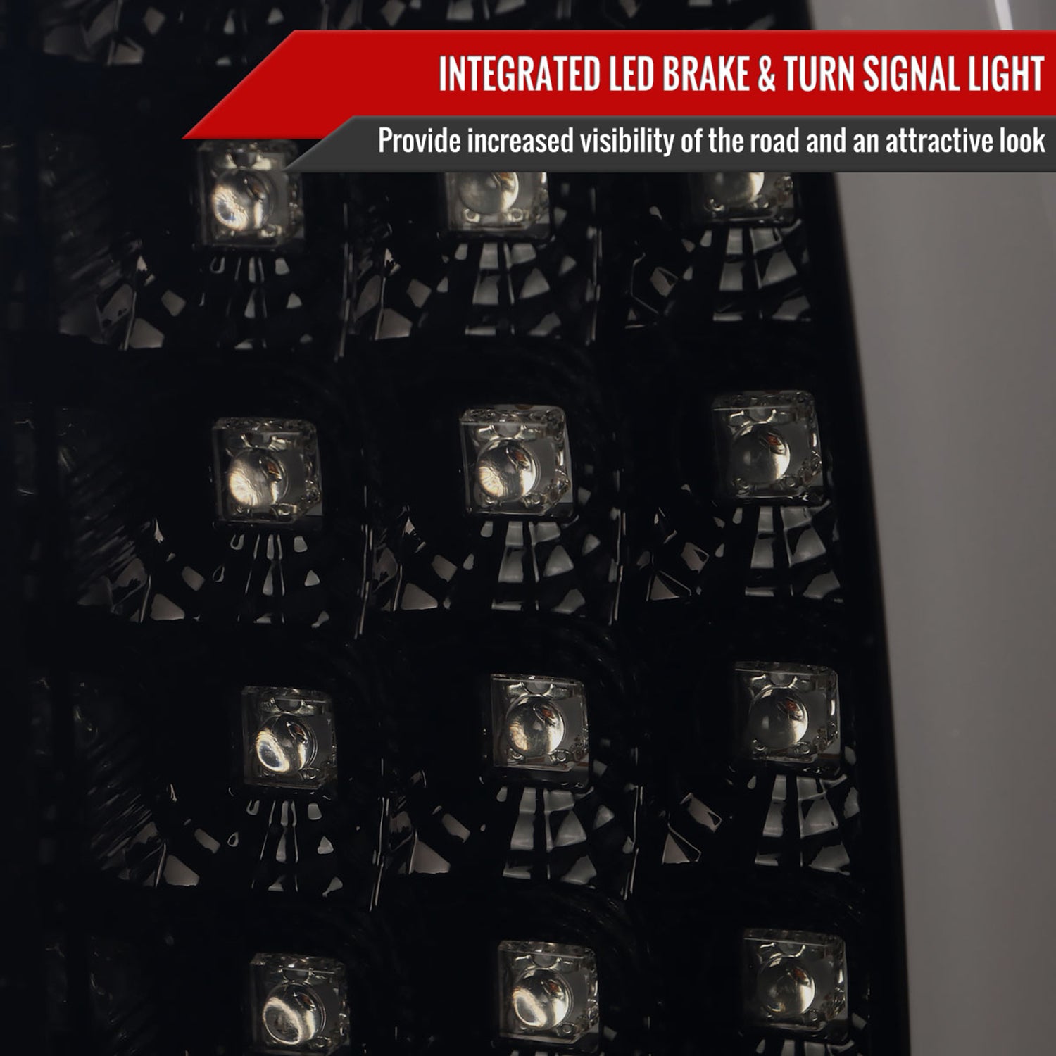 2007-2009 Dodge RAM 1500/2500/3500 LED Tail Lights Glossy Black/Smoke Lens