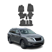 2013-2020 Nissan Pathfinder Floor Mats Liners Full Set All Weather Black