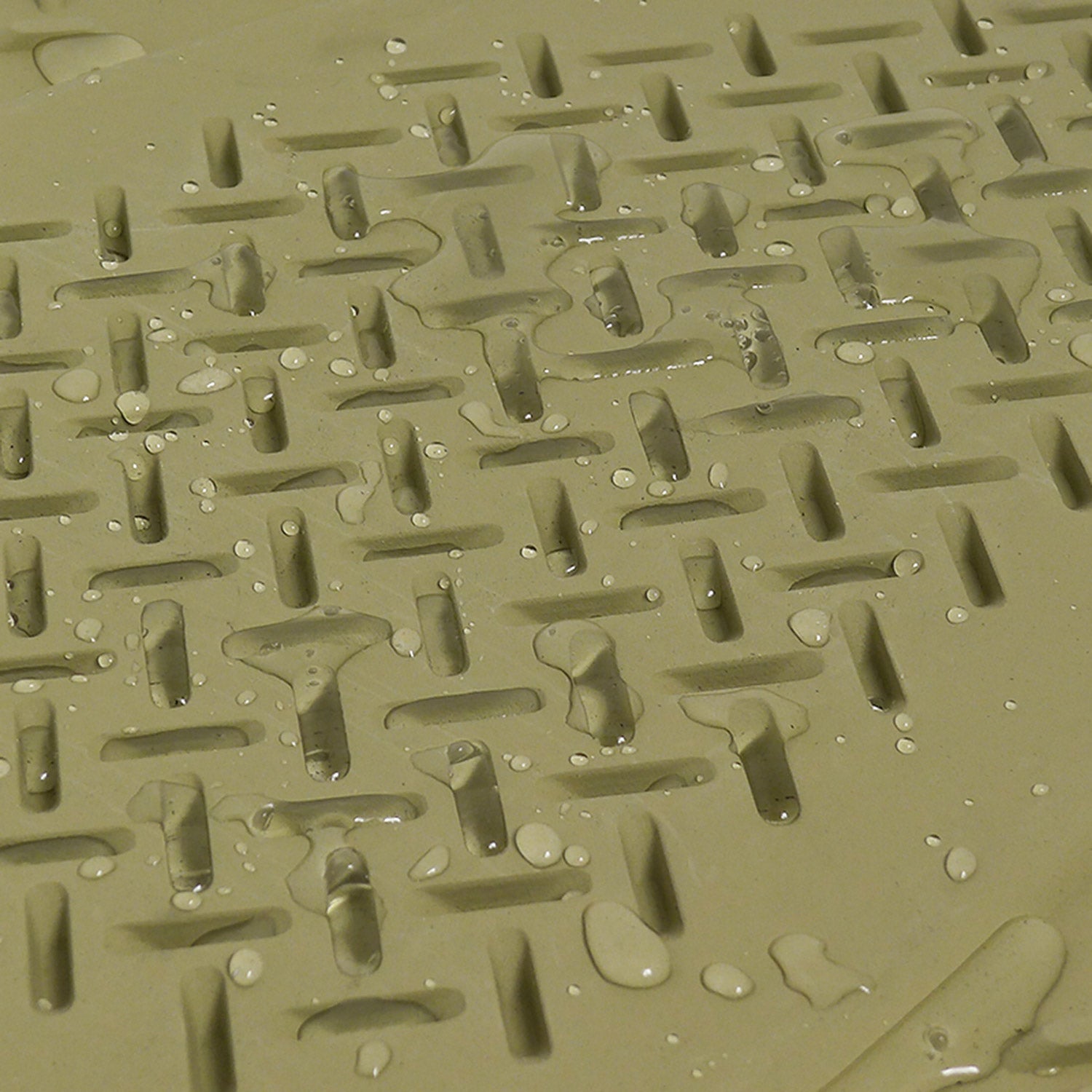 Universal fit Rubber NonSlip Car Floor Mats Liner All Weather 4Pcs Beige