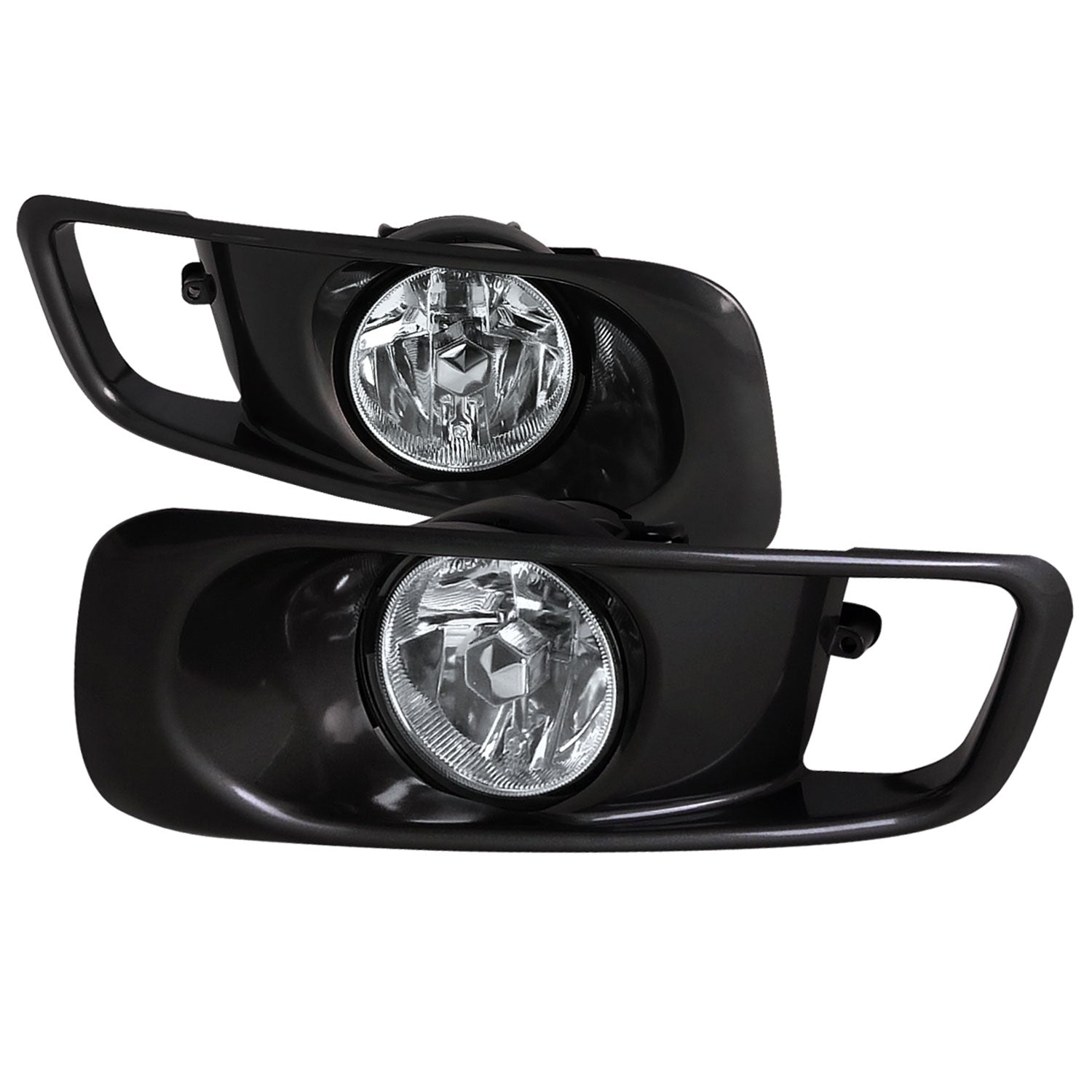 1999-2000 Honda Civic H3 Fog Lights Kit Chrome Housing/Clear Lens