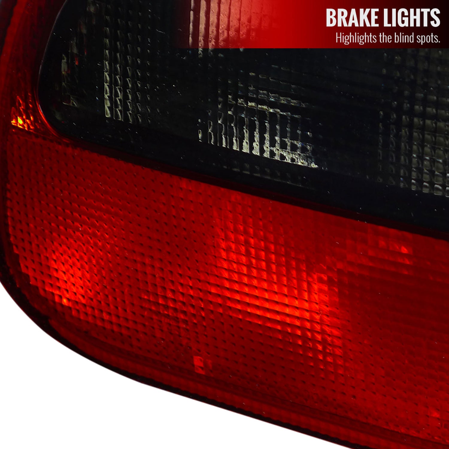 1992-1995 Honda Civic 3DR Hatchback Tail Lights Chrome/Red Smoke Lens