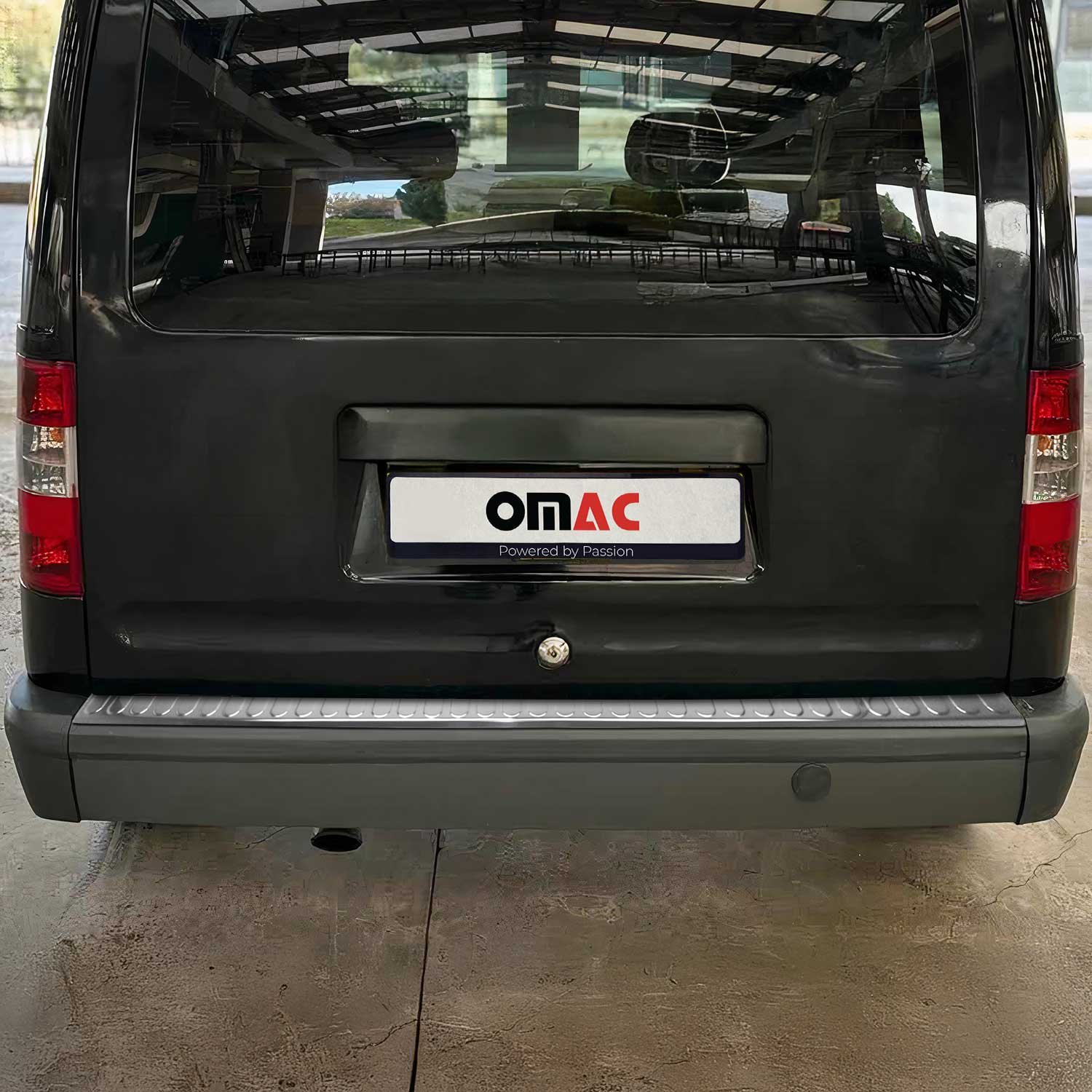 2010-2013 Ford Transit Connect Rear Bumper Sill Cover Protector Stainless Steel Silver