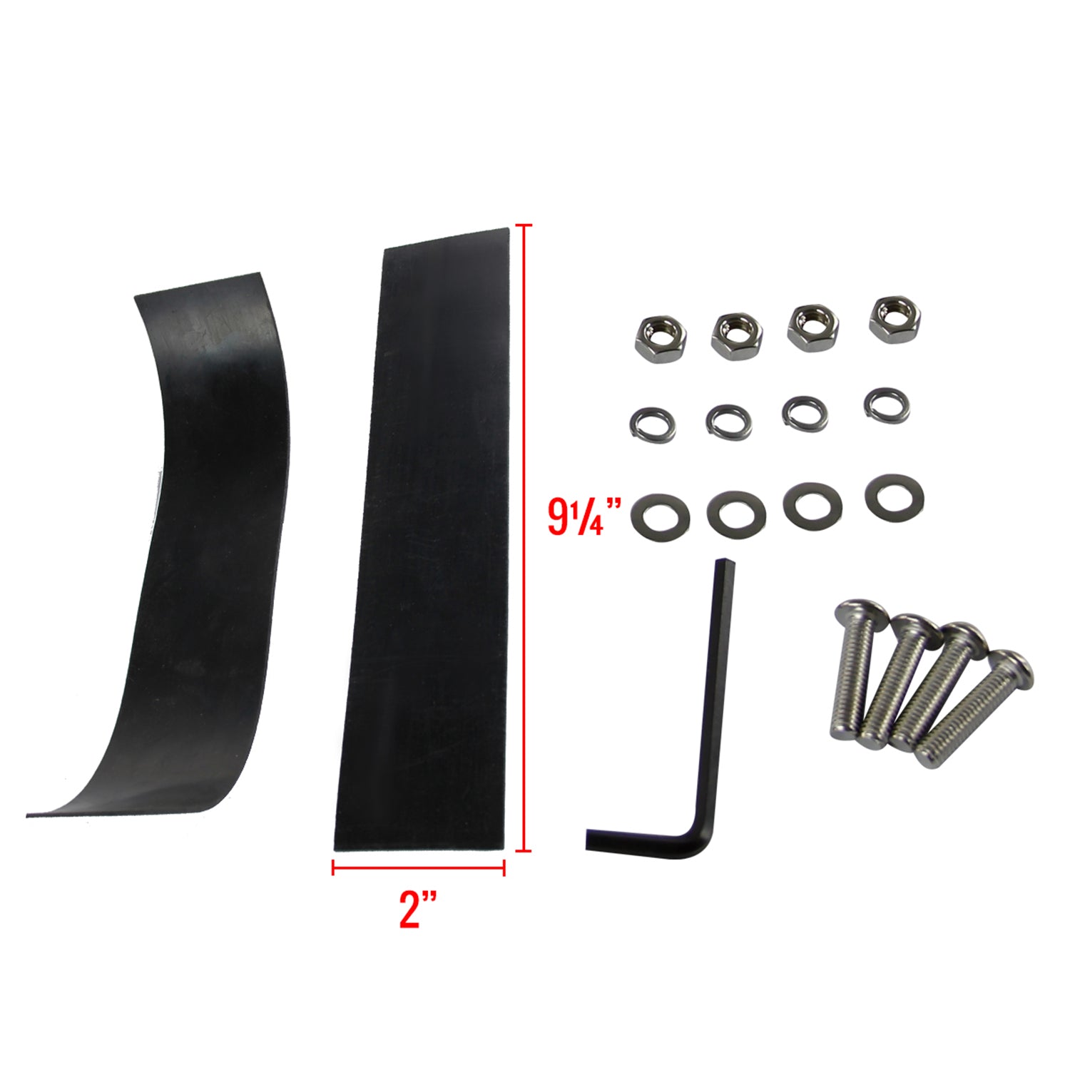 Universal 3" Aluminum Light Mounting Brackets Black