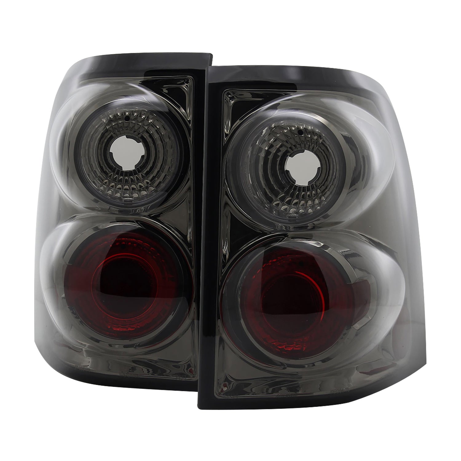 2002-2005 Ford Explorer Tail Lights Chrome Housing/Smoke Lens