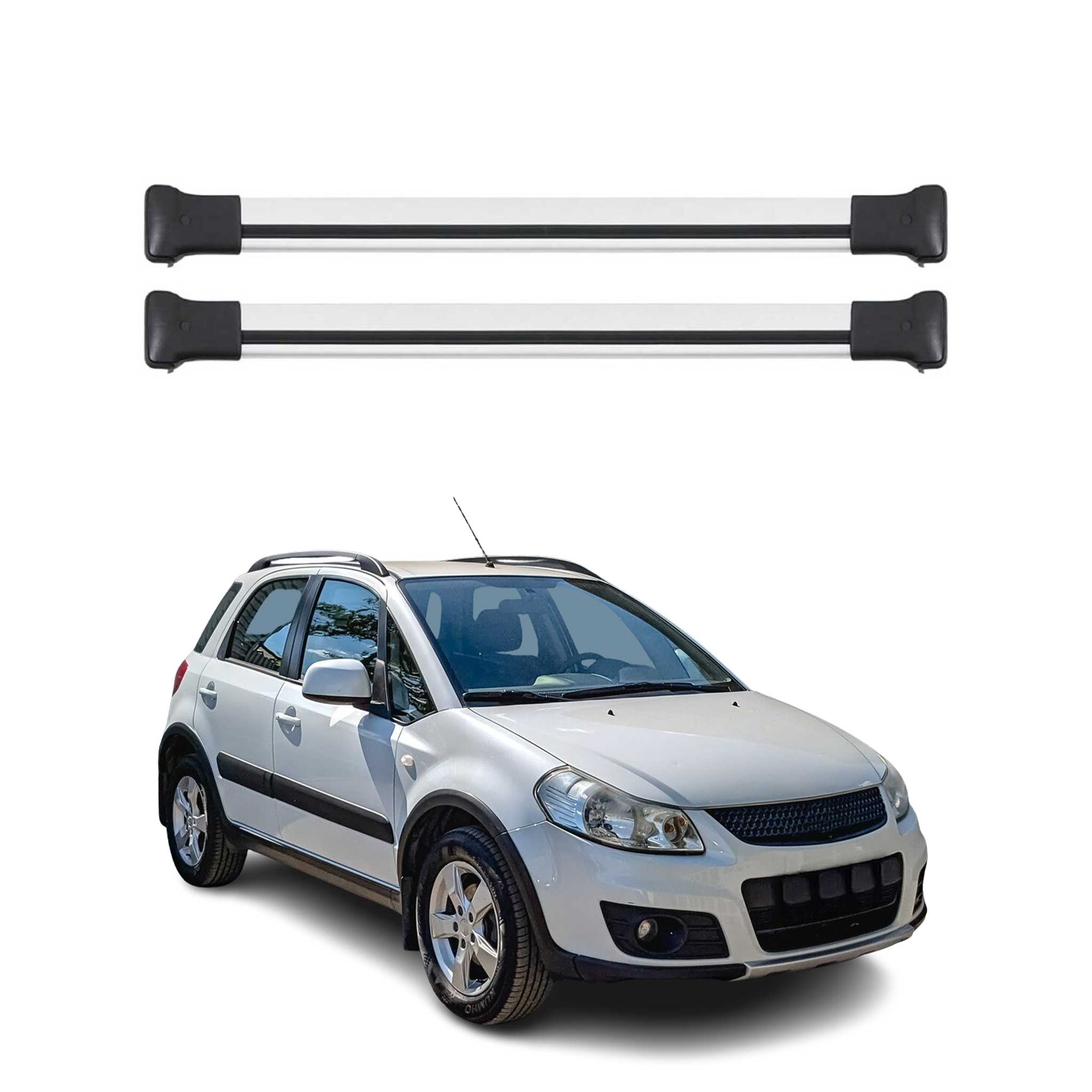 2006-2013 Suzuki SX4 S-Cross Roof Rack Cross Bars Silver