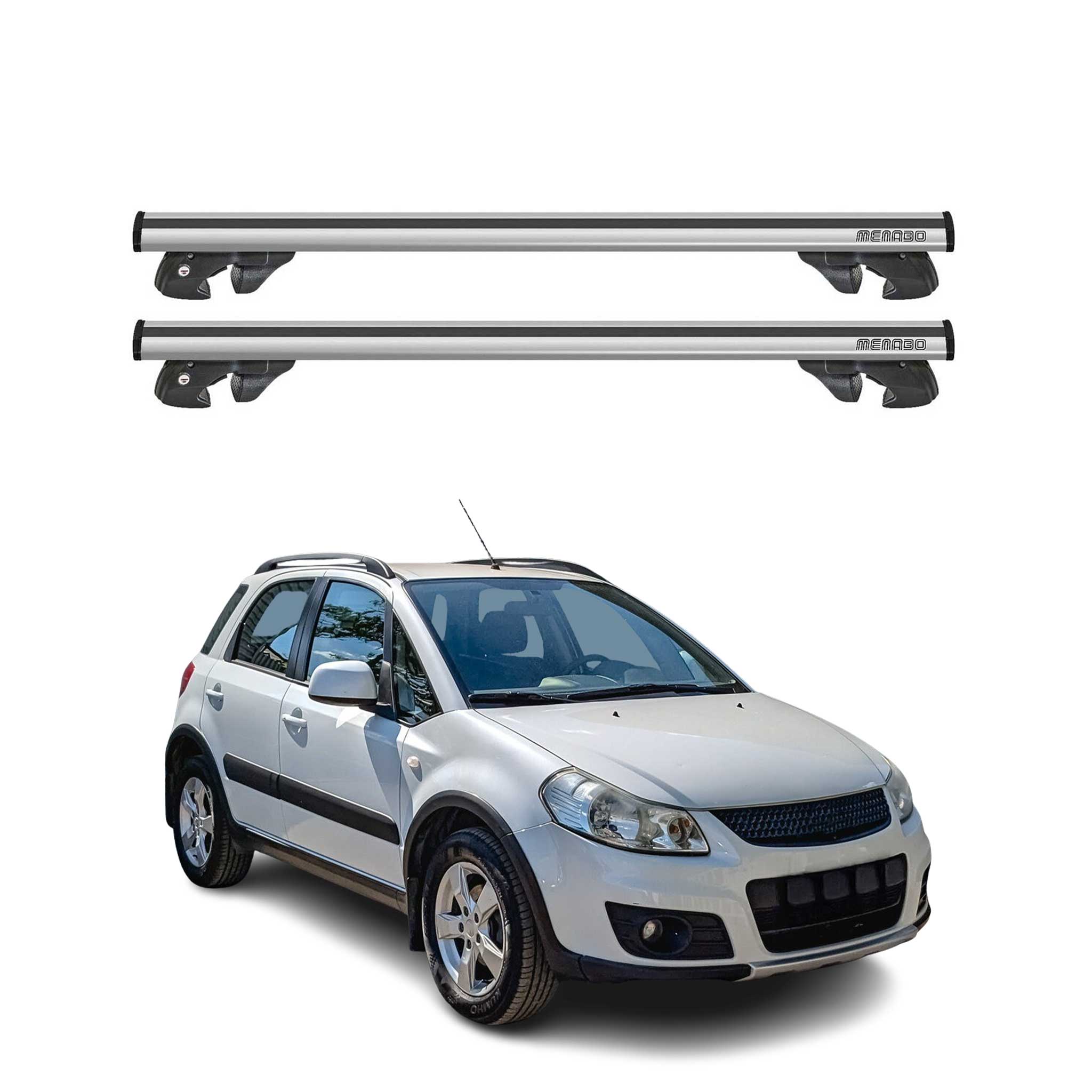 2006-2009 Suzuki SX4 S-Cross Roof Rack Cross Bars Silver