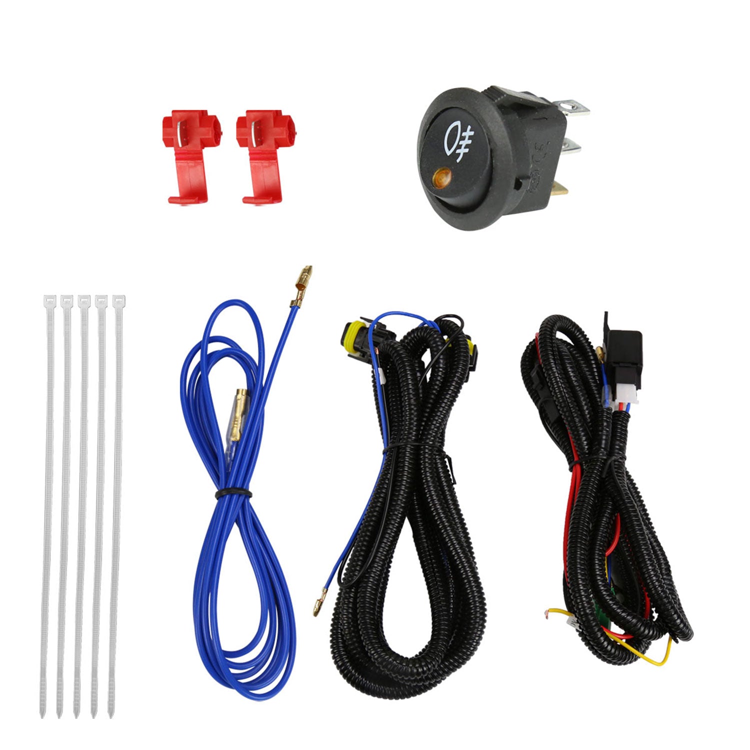 2014-2015 Chevy Camaro 3.6L V6 12V/55W H11 Projector Fog Lights Kit Chrome