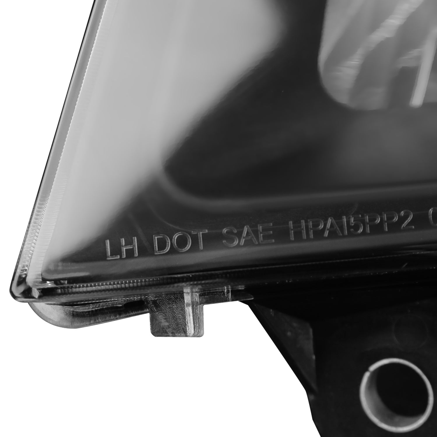 2008-2010 Dodge Grand Caravan Factory Crystal Headlights Amber Reflector Black