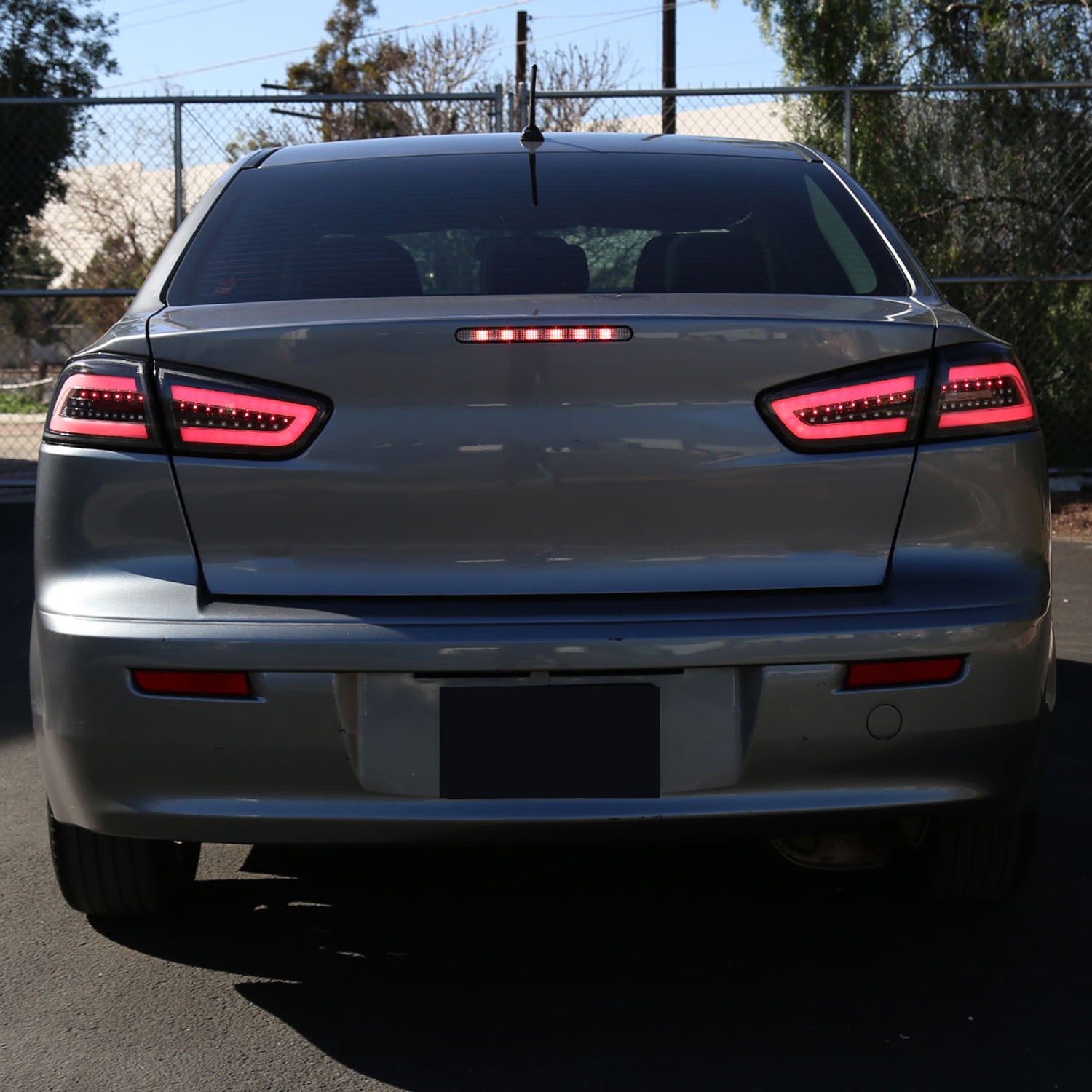 2008-2017 Mitsubishi Lancer / 2008-2015 Lancer EVO X LED Tail Lights Matt Black