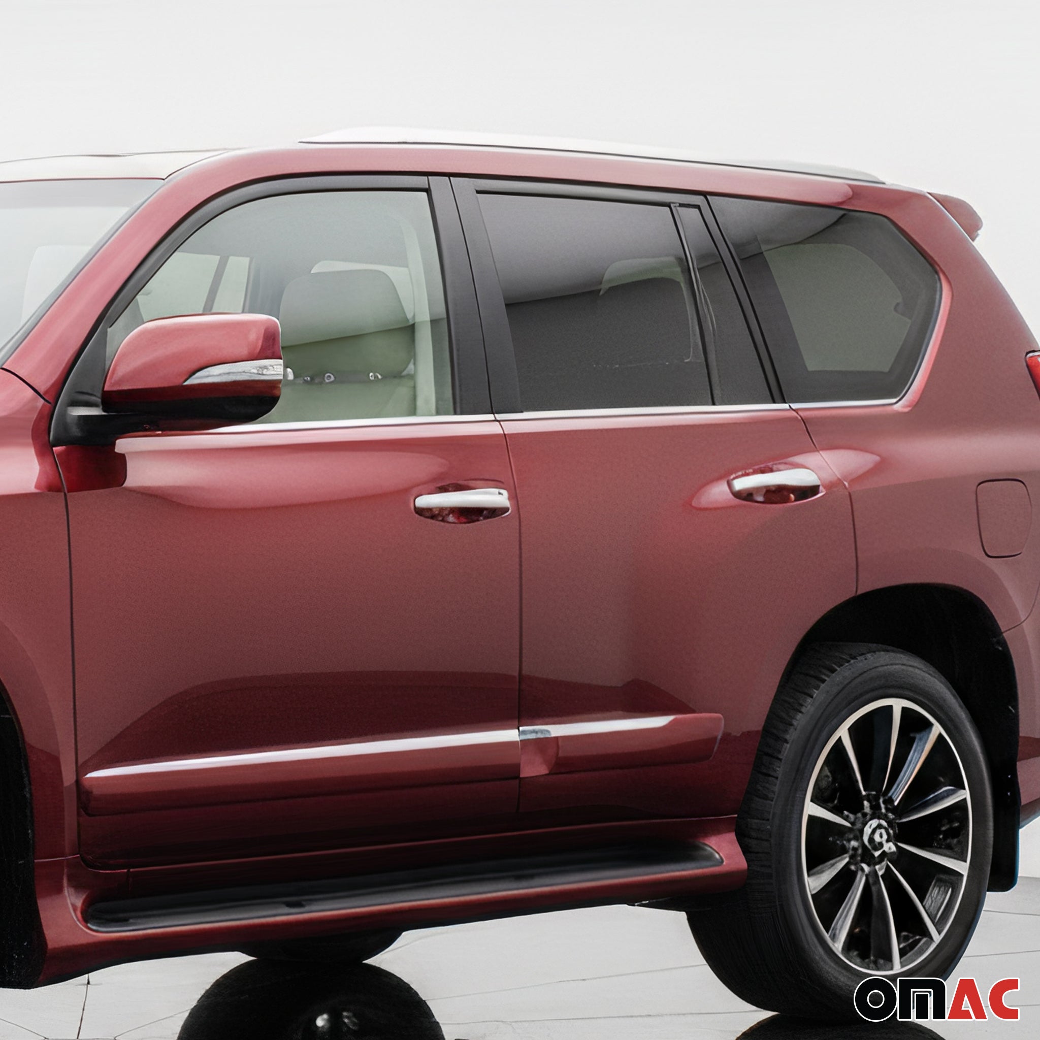 2010-2013 Lexus GX 460 Window Molding Trim Streamer Stainless Steel Silver 6 Pcs