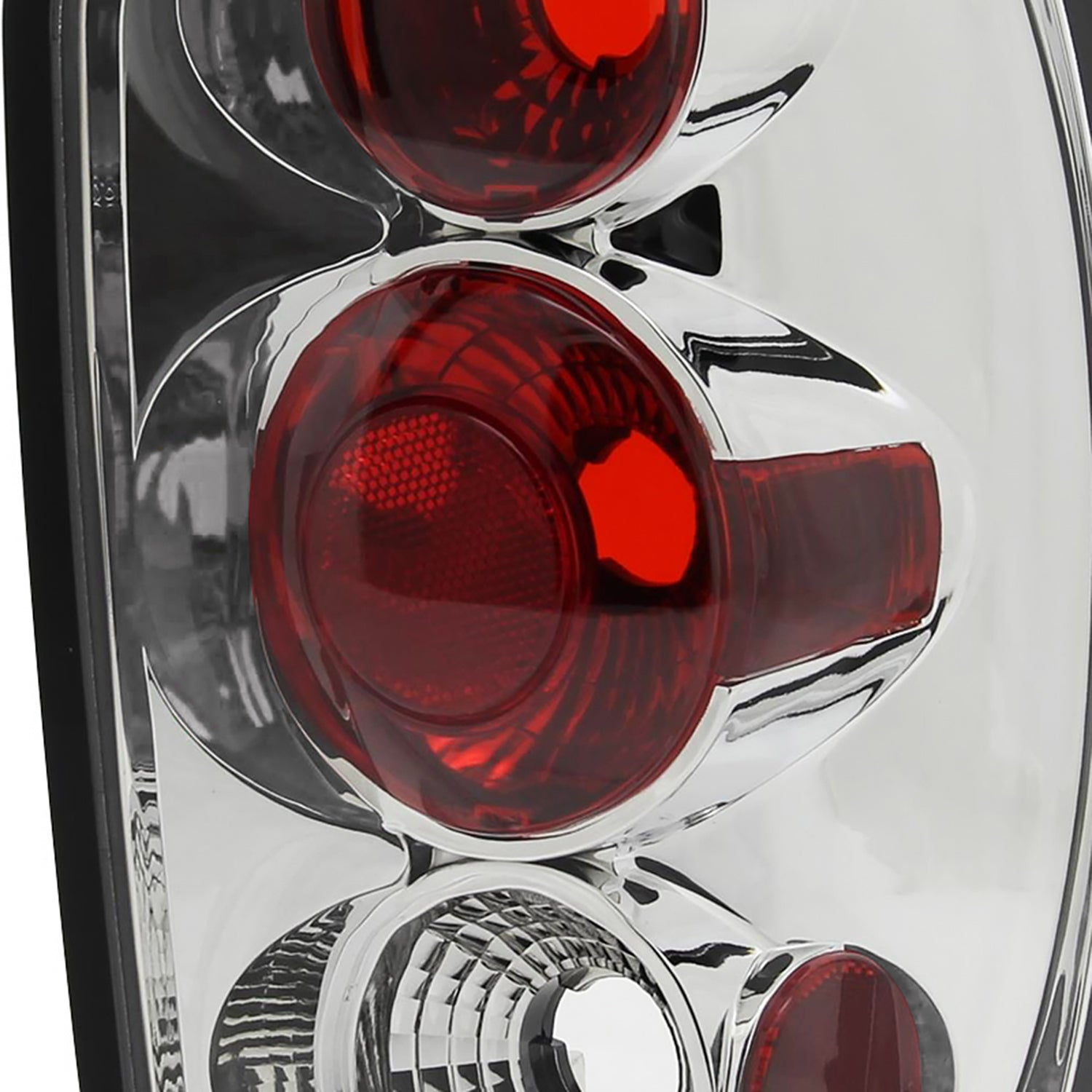 1998-2001 Ford Explorer Mercury Mountaineer Tail Lights Chrome/Clear Lens
