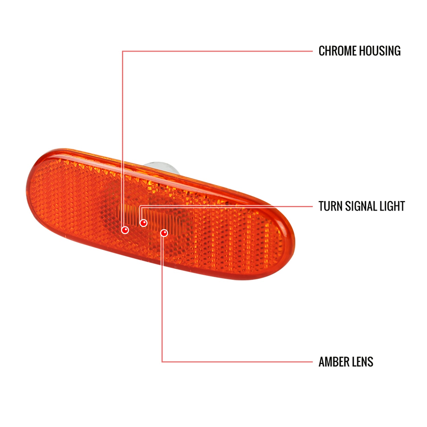 2000-2005 Toyota Celica/MR2 Spyder Amber Lens Side Marker Lights